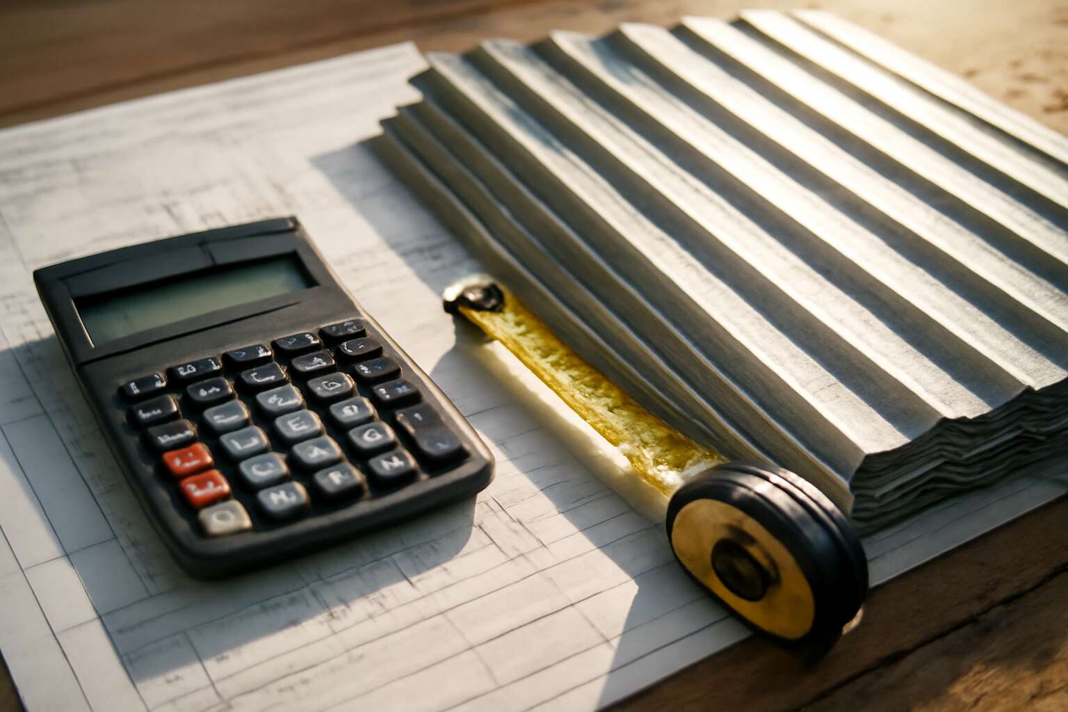 calculate roof sheets