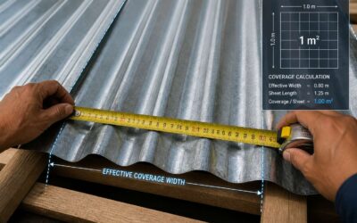 Calculate how many roof sheets per square meter you need.