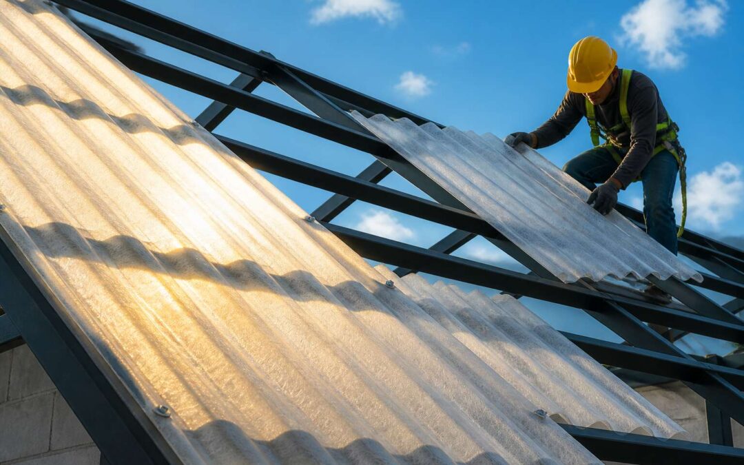Fiberglass roof sheets for sale, durable and weatherproof for any building.
